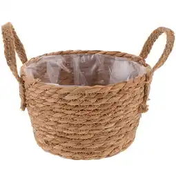 Walmart Rattan Storage Basket Woven Planter Decorative Flower offer