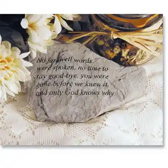 Walmart Kay Berry- Inc. 76420 No Farewell Words Were Spoken - Memorial - 5.5 Inches x 3.75 Inches offer