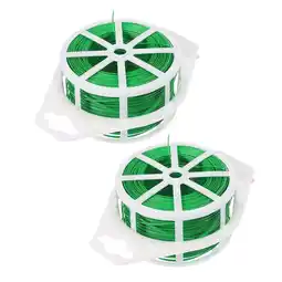 Walmart unbranded 2 Rolls Vine Plants Fixing Cable Wrap Tie Tape Chain Trellis Office Green offer