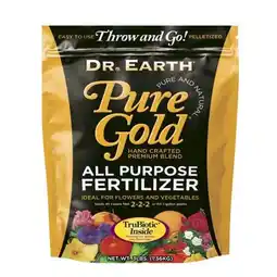 Walmart Dr Earth 8 lbs Pure Gold All Purpose Fertilizer offer