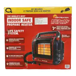 Walmart Mr. Heater Propane Space Heater 18,000 BTU Big Buddy Portable Radiant 450 sq ft offer