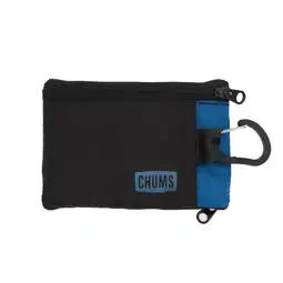 Walmart Chums Ripstop Nylon License Holder Wallet with Carabiner for Men and Women, Blue and Black offer