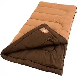 Walmart Coleman Dunnock 20-Degree Cold Weather Rectangular Big and Tall Sleeping Bag, Tan, 39x81 offer