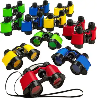 Walmart Kicko Toy Binoculars 35 X 5 Inches with Neck String, 12 Pieces offer