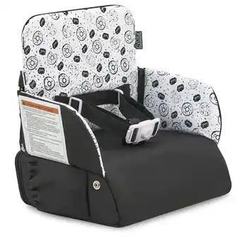 Walmart Evolur Snug Packsack 2-in-1 Portable Booster Seat and Travel Bag, Black And White offer