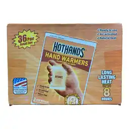 Walmart HotHands 8 Hour Air Activated Disposable Hand Warmers, 36 Pair offer