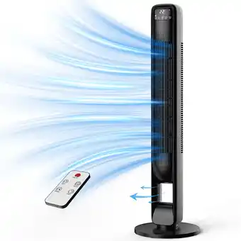 Walmart NFTIGB 39 inch Tower Fan, Oscillating Bladeless Floor Fan for Home, 3 Speeds 3 Modes with Remote,New offer