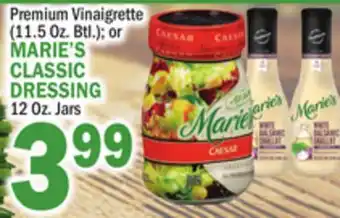 Bravo Supermarkets MARIE'S CLASSIC DRESSING 12 Oz. Jars offer