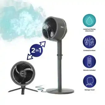 Walmart Shark FA225 FlexBreeze Indoor/Outdoor Fan with InstaCool Mist Attachment, Cordless & Corded offer