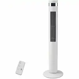 Walmart Havato Stand Fan, 10-Speed Folding Portable Telescopic Floor/USB Desk Fan with Remote Control, White offer