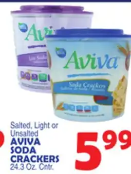 Bravo Supermarkets AVIVA SODA CRACKERS offer