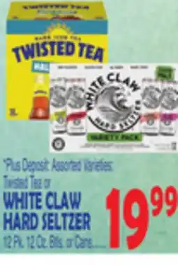 Bravo Supermarkets Twisted Tea or WHITE CLAW HARD SELTZER offer