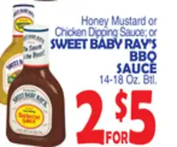 Bravo Supermarkets SWEET BABY RAY'S BBQ SAUCE offer