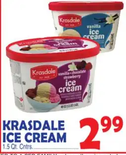 Bravo Supermarkets KRASDALE ICE CREAM offer