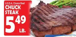 Bravo Supermarkets CHUCK STEAK offer