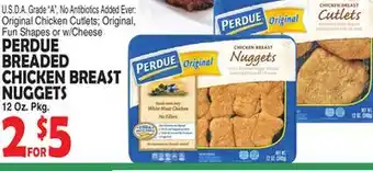 Bravo Supermarkets PERDUE BREADED CHICKEN BREAST NUGGETS offer