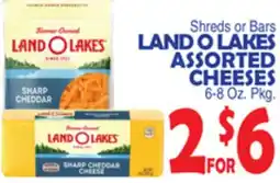 Bravo Supermarkets LAND O LAKES ASSORTED CHEESES offer