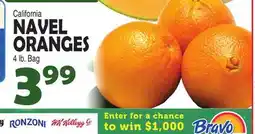 Bravo Supermarkets NAVEL ORANGES offer