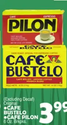 Bravo Supermarkets CAFE BUSTELO, CAFE PILON offer