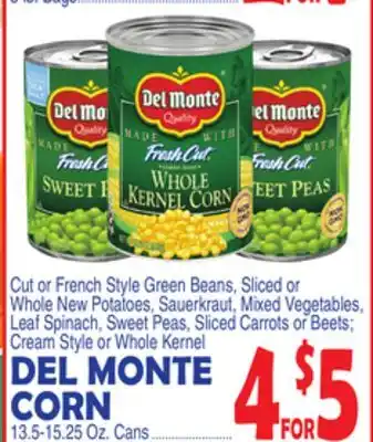 Bravo Supermarkets DEL MONTE CORN offer