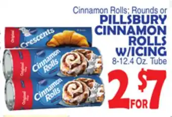 Bravo Supermarkets PILLSBURY CINNAMON ROLLS W/ICING offer