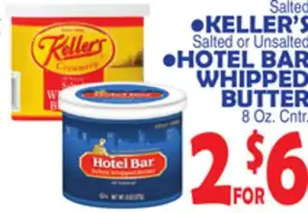 Bravo Supermarkets KELLER'S, HOTEL BAR WHIPPED BUTTER offer