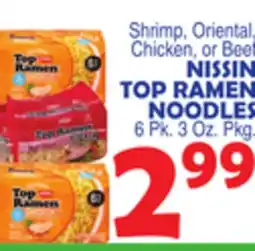 Bravo Supermarkets NISSIN TOP RAMEN NOODLES offer