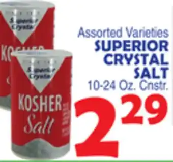 Bravo Supermarkets SUPERIOR CRYSTAL SALT offer