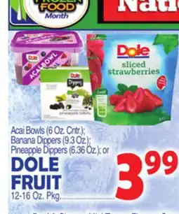 Bravo Supermarkets DOLE FRUIT offer