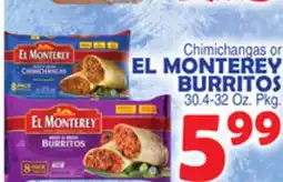 Bravo Supermarkets EL MONTEREY BURRITOS offer