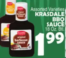 Bravo Supermarkets KRASDALE BBQ SAUCE offer