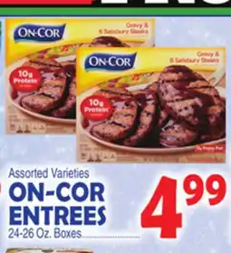 Bravo Supermarkets ON-COR ENTREES offer