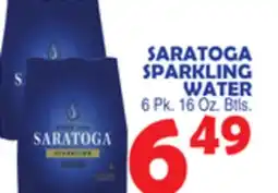 Bravo Supermarkets SARATOGA SPARKLING WATER offer