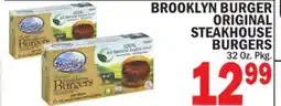 Bravo Supermarkets BROOKLYN BURGER ORIGINAL STEAKHOUSE BURGERS offer