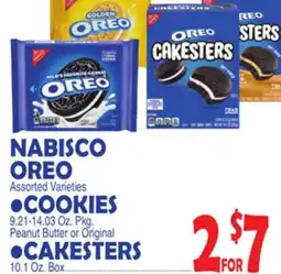 Bravo Supermarkets NABISCO OREO COOKIES CAKESTERS offer