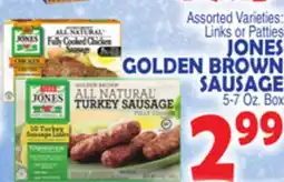 Bravo Supermarkets JONES GOLDEN BROWN SAUSAGE offer