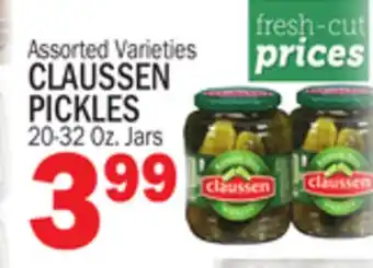 Bravo Supermarkets CLAUSSEN PICKLES offer