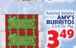 Bravo Supermarkets AMY'S BURRITOS offer