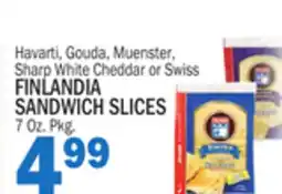 Bravo Supermarkets FINLANDIA SANDWICH SLICES offer