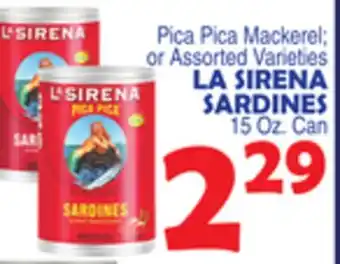 Bravo Supermarkets LA SIRENA SARDINES offer