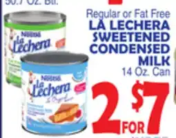 Bravo Supermarkets LA LECHERA SWEETENED CONDENSED MILK offer