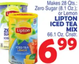 Bravo Supermarkets LIPTON ICED TEA MIX 66.1 Oz. Cnstr offer