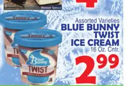 Bravo Supermarkets BLUE BUNNY TWIST ICE CREAM offer