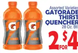 Bravo Supermarkets GATORADE THIRST QUENCHER offer