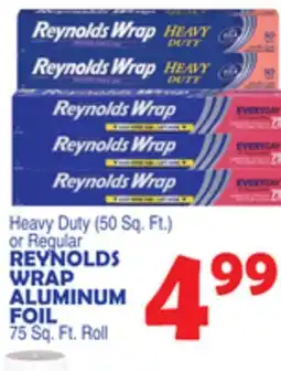 Bravo Supermarkets REYNOLDS WRAP ALUMINUM FOIL 75 Sq. Ft. Roll offer