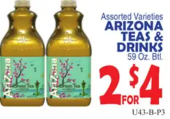 Bravo Supermarkets ARIZONA TEAS & DRINKS offer