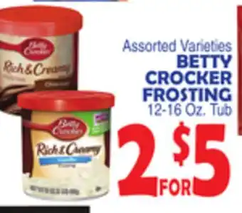 Bravo Supermarkets BETTY CROCKER FROSTING offer