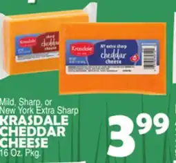 Bravo Supermarkets KRASDALE CHEDDAR CHEESE offer