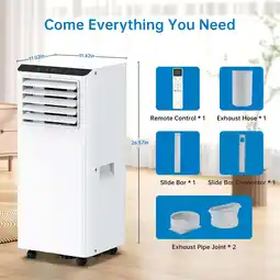 Walmart TROPOW 8000 BTU 3-in-1 A/C Unit Portable Air Conditioner, White offer