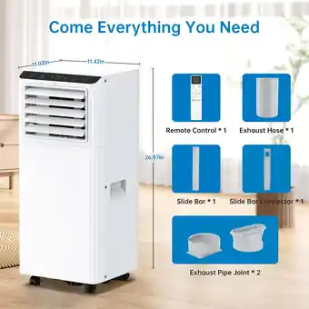 Walmart TROPOW 8000 BTU 3-in-1 A/C Unit Portable Air Conditioner, White offer